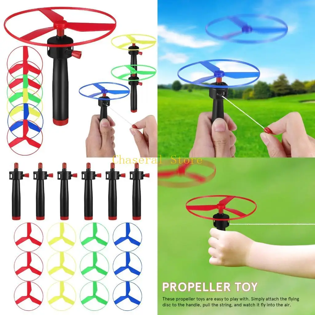 E7CE Reusable Propeller Flying Saucers With Safe Material For Beach Park And Backyard Game