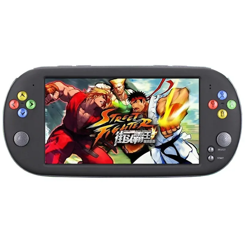 Gamepad 7 Polegada hd console de jogo portátil arcade nes nostálgico fc jogos joystick 8g mp4 música e-book mp3 player gravador saída tv