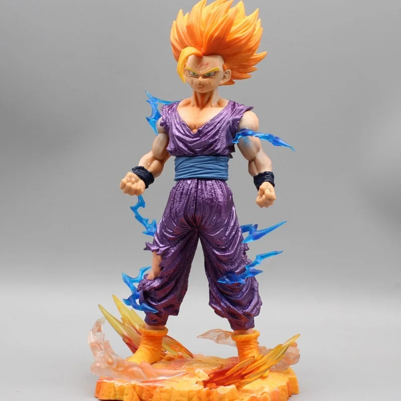 26cm Dragon Ball Gohan Anime Figure Super Saiyan 2 Gohan  Action Figurines Statue Gk Dbz Pvc Collection Model Toy Festival Gifts