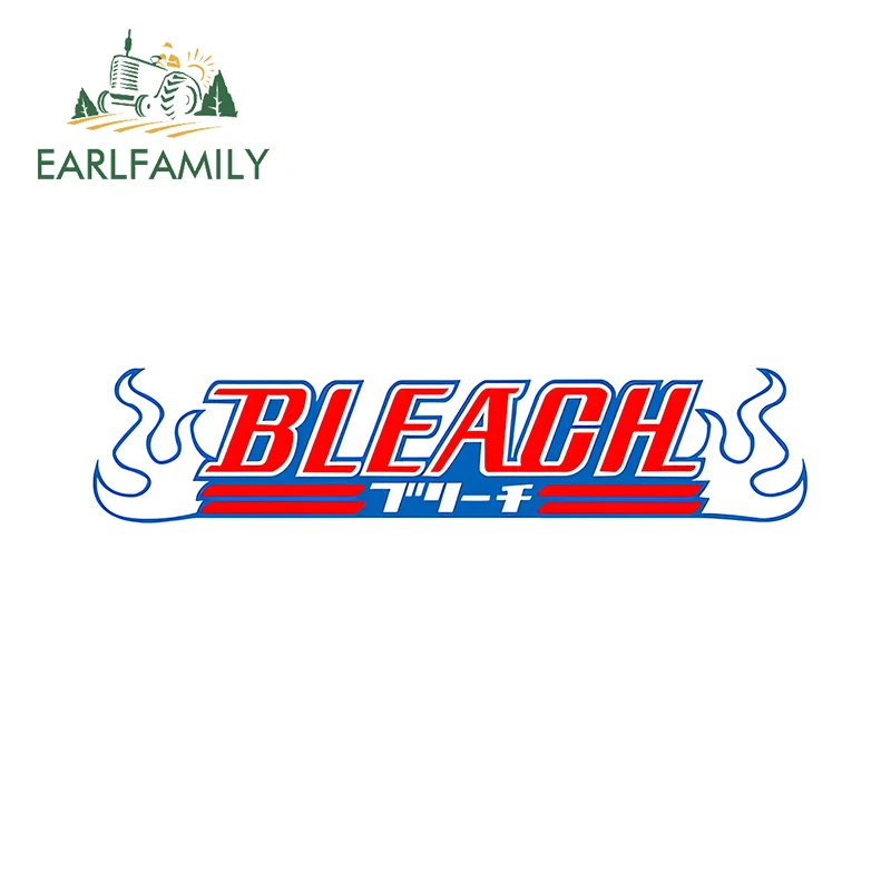 EARLFAMILY 13cm × 2.8cm Anime Name Cool Car Stickers Fashionable Personality Decals Nice Sunscreen Motorcycle Decoration