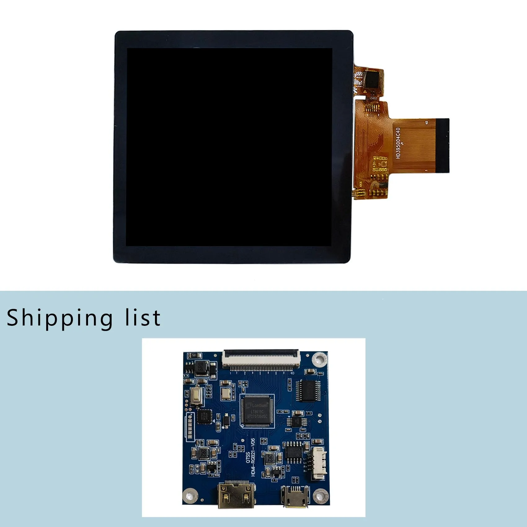 Square Screen Lcd Capacitive Touch Panel Pc Board Mipi Lcd Display Touch Screen Panel 3.95Inch 720X720 Square Lcd Panel - view 5