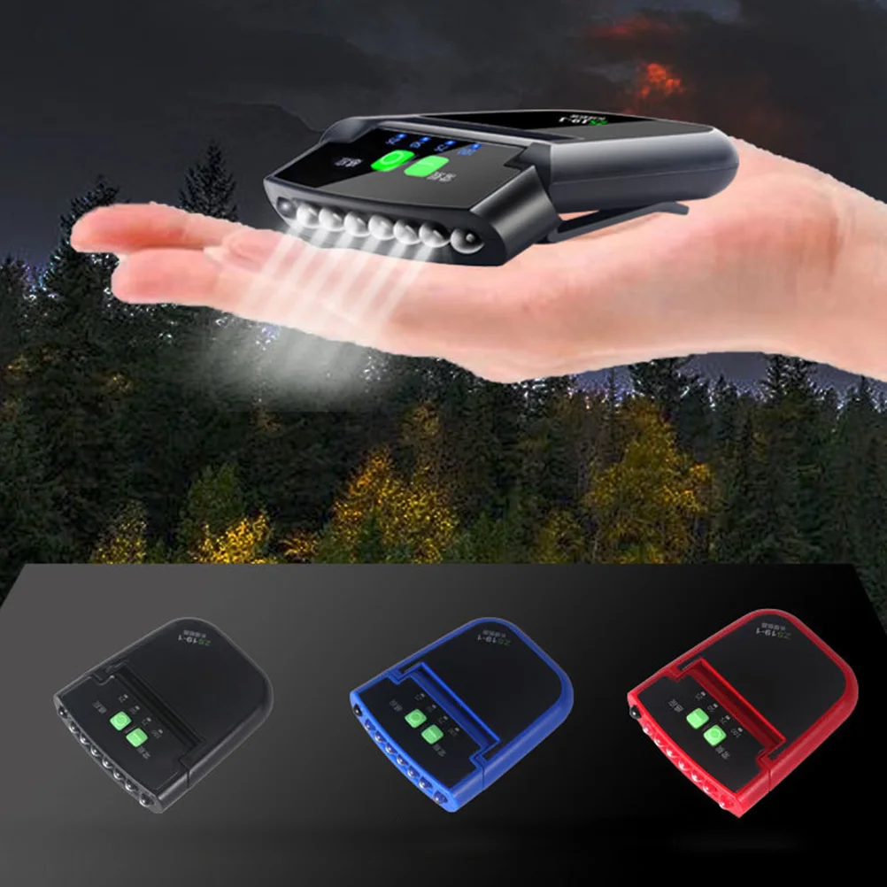 

1 шт. светодиодный налобный фонарь с перезаряжаемой батареей и датчиком жестов 180 ° Регулируемая лампа с USB-зарядкой, водонепроницаемая, для ночных поездок, рыбалки, кемпинга