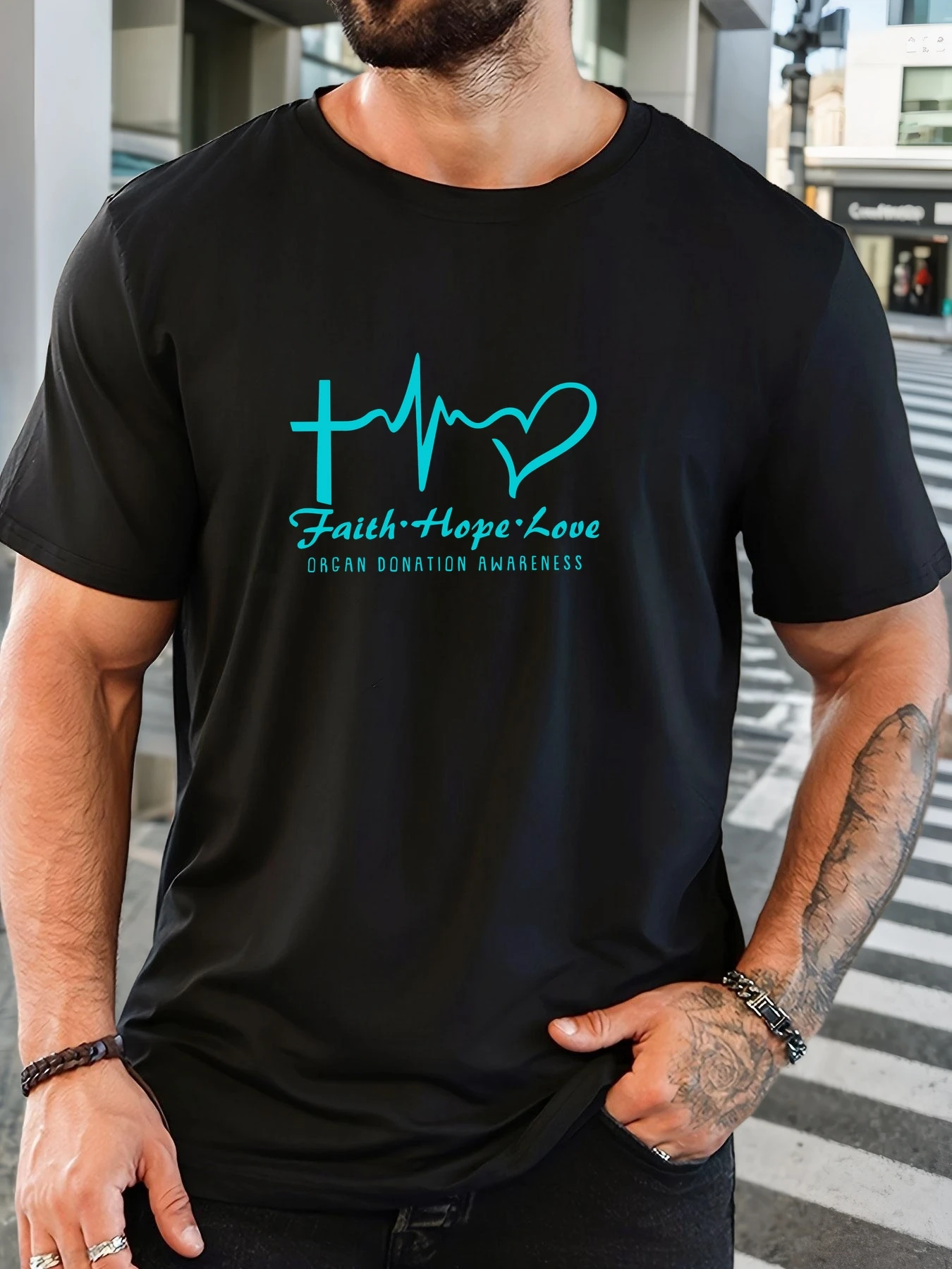 

Men's T-Shirt 100% Cotton Summer Casual Soft Creative Letter Print Round Neck Breathable Short Sleeve T-Shirts 2025 New Tees