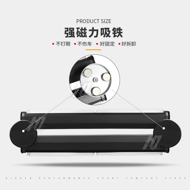 COB Bar Light 2 Sections Double Row Car Flash Middle Net  LED Car  Warning Ceiling Bar Working  Signal Light