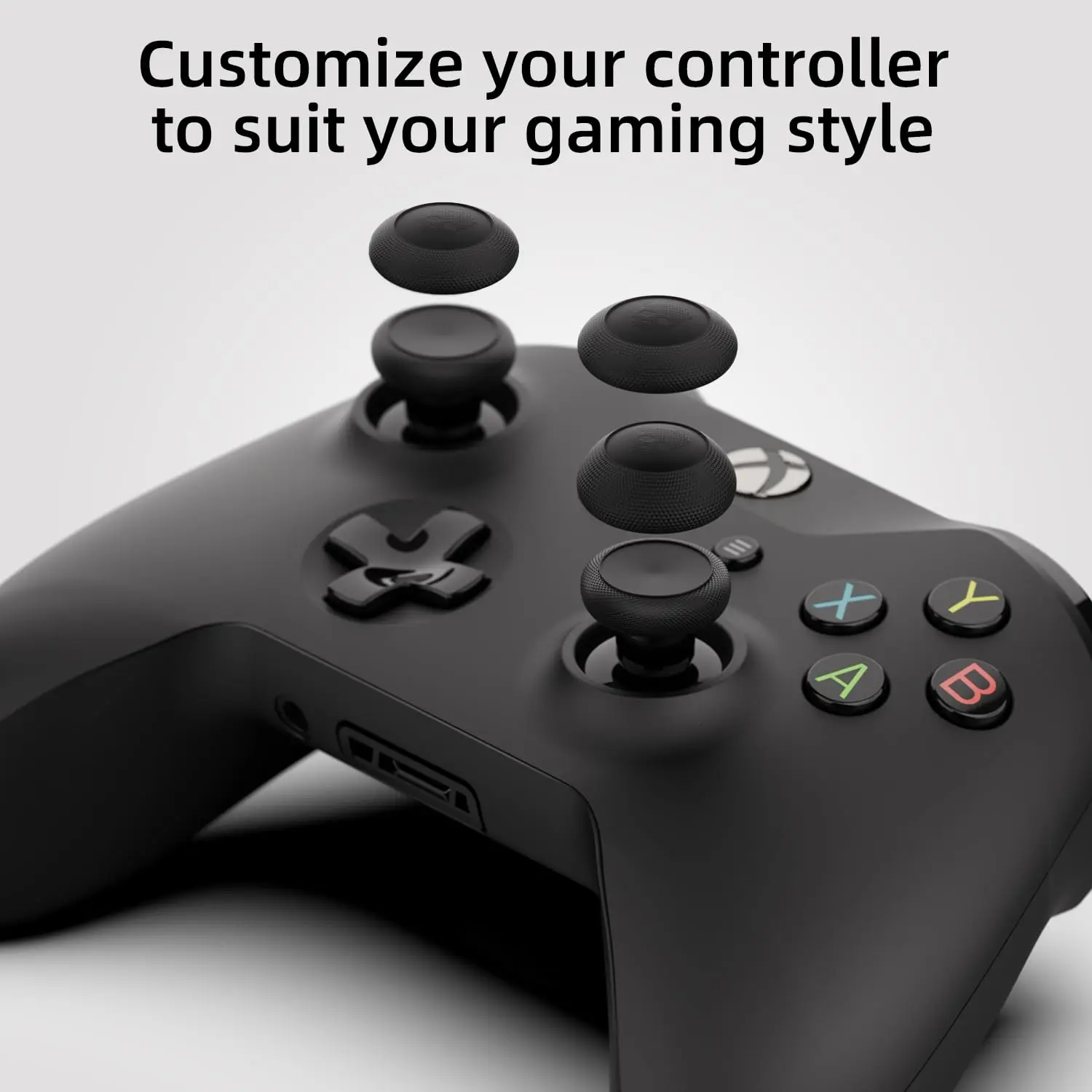 Convex Thumb Grips Set: Skin, CQC Joystick Cap Analog Stick Cover for ROG Xbox Ally, 4pcs,Thumb Grips Joystick Caps Accessories