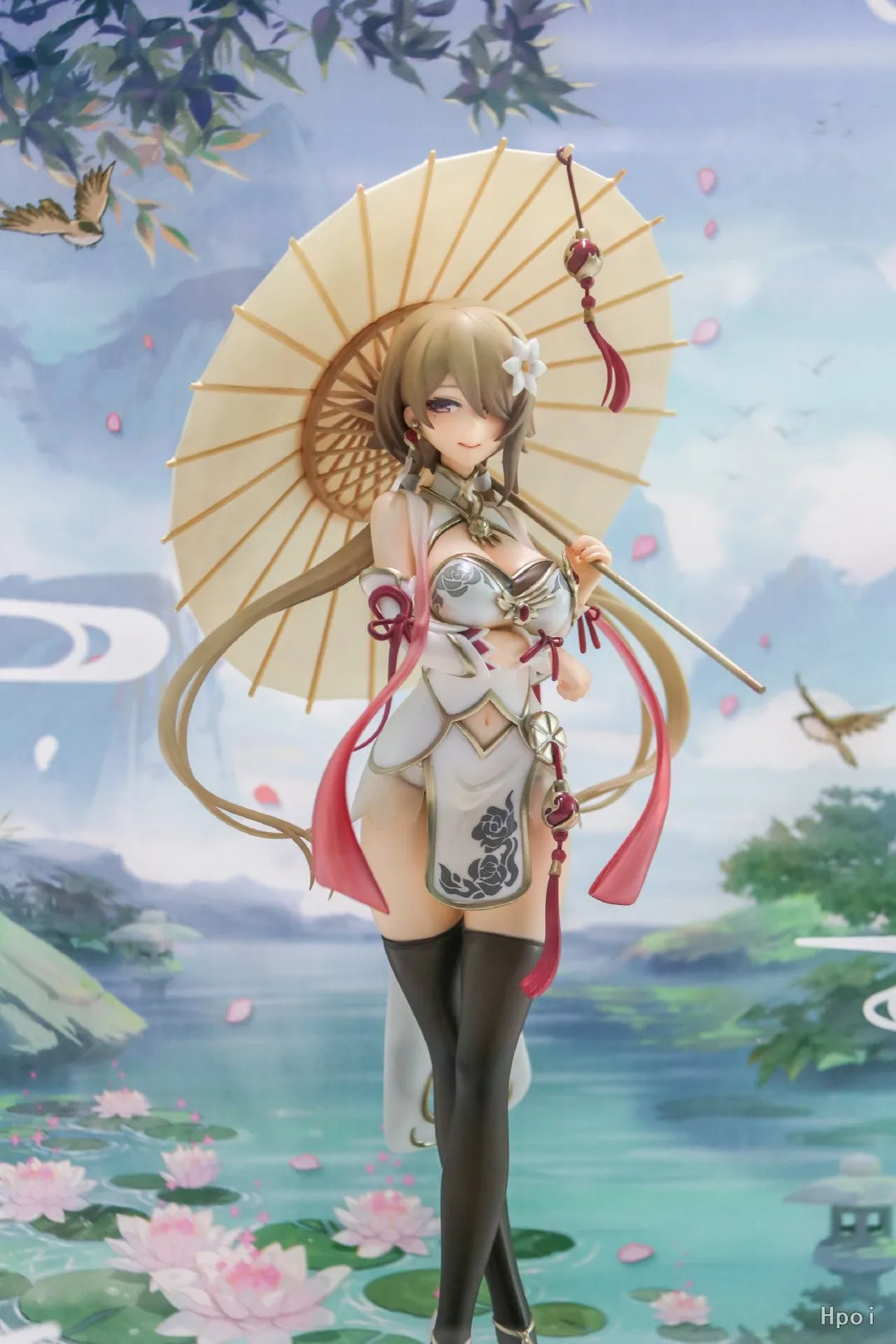 28CM Anime Figure Honkai Impact 3 Rita Rossweisse Huanxisha Sexy Cheongsam Standding  Model Dolls Toy Gift Collect PVC Material