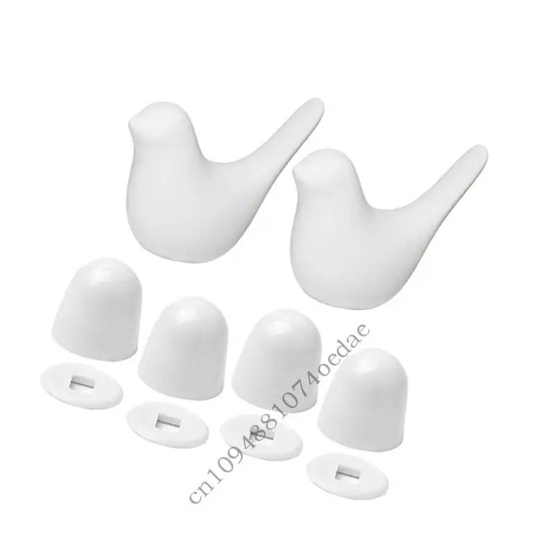 

0XXC Керамические крышки для унитазов в форме птицы из АБС-пластика для дома на колесах, нержавеющая крышка для ванной комнаты,