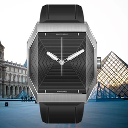 Specht & Söhne New Creative Design Square Watch For Men Sports Watches Octagon Stainless Steel 3D Sapphire Crystal Reloj Hombre