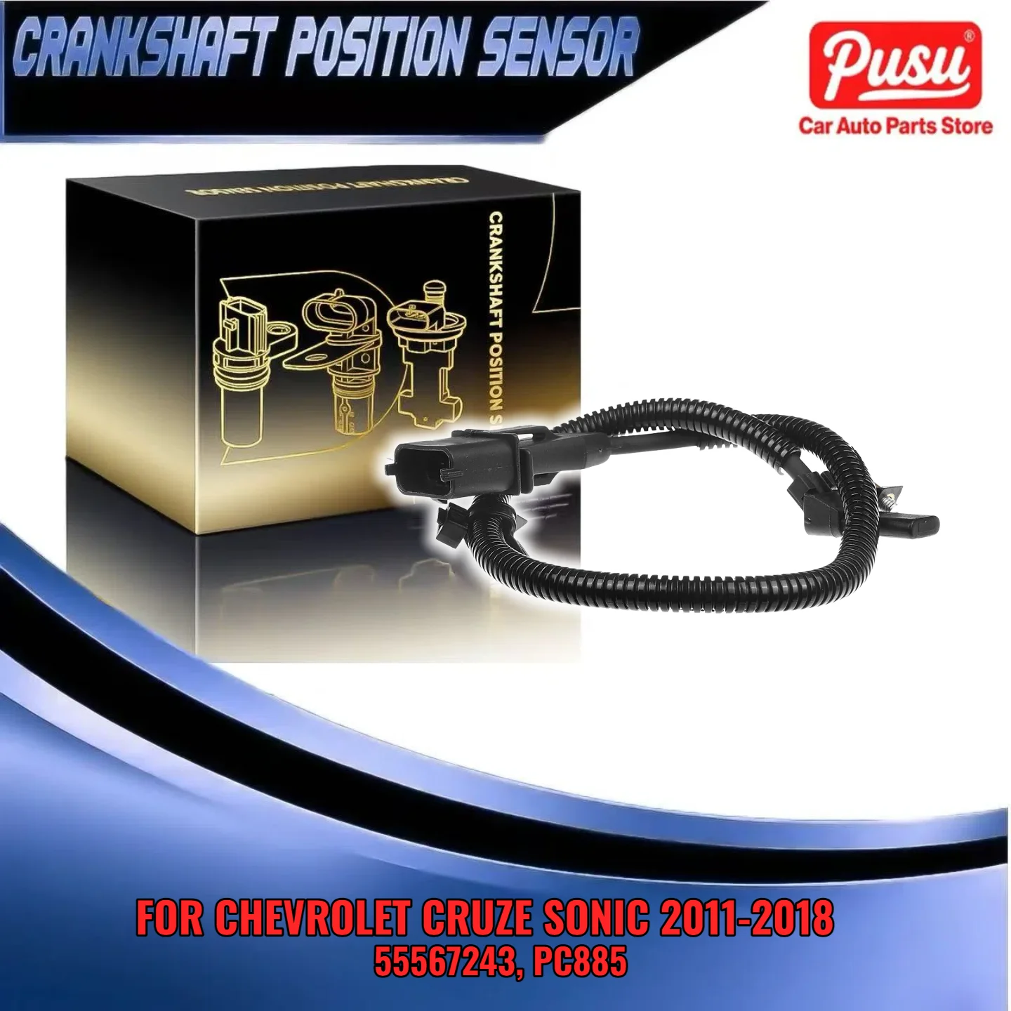 

Датчик положения коленчатого вала для Chevrolet Cruze 2011-2016 Sonic 2012-2018 L4 1.8L 55567243 PC885