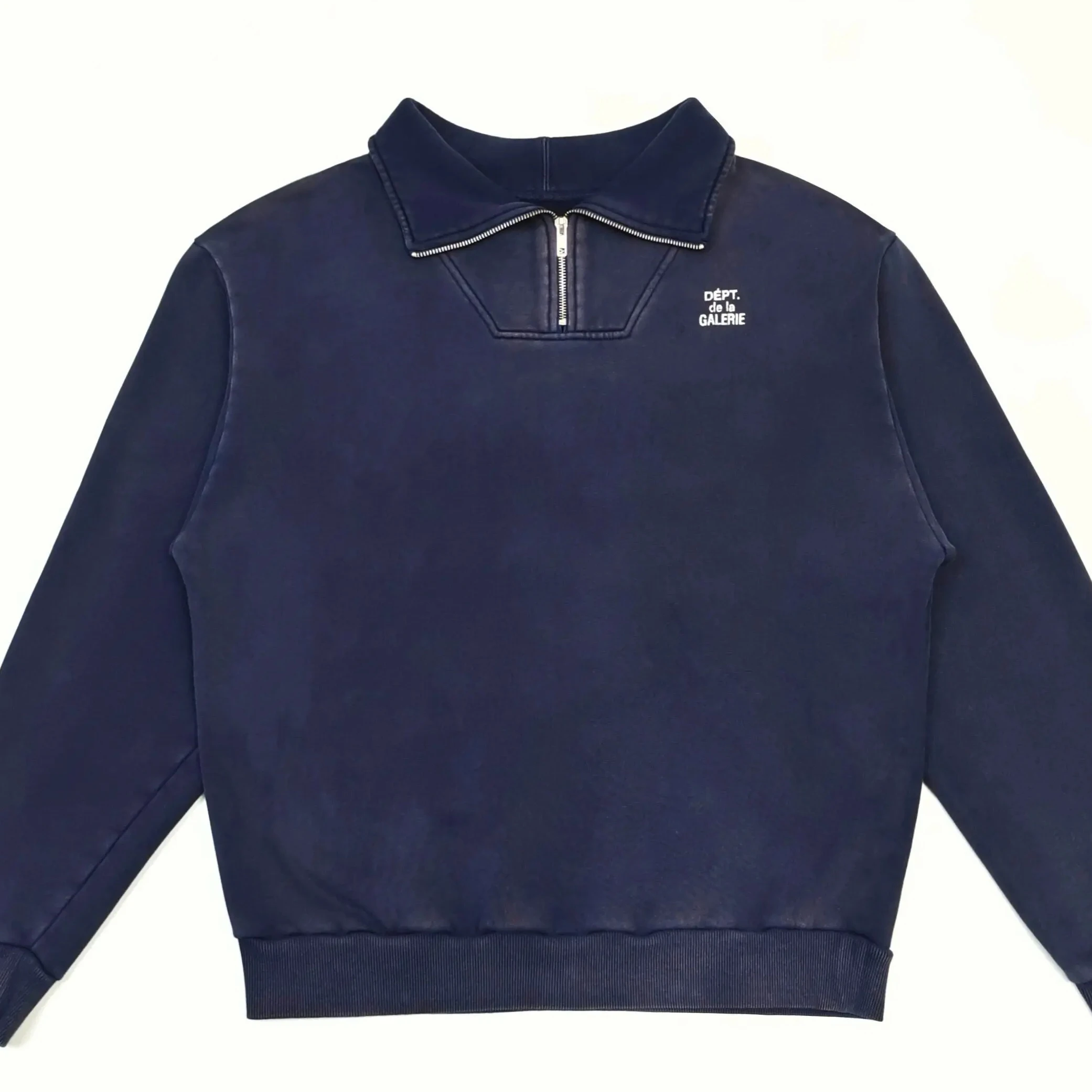 Gallery dept French alphabet print, turtleneck half zip sweater