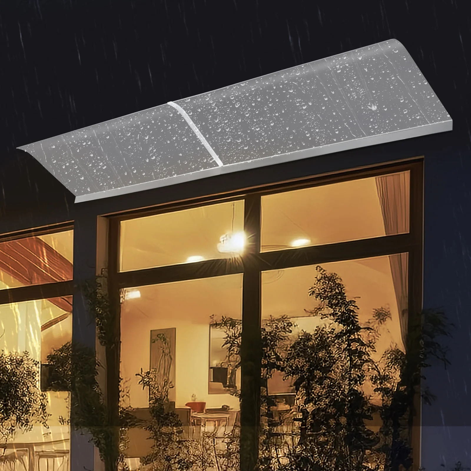 

Большой уличный навес 78,7 дюймов с H-образными соединительными планками для защиты дверей, окон, патио и балконов