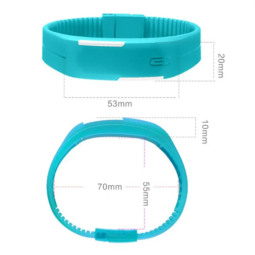 Color Fashion Wristband Silicone Kids Bracelet LED Touch Wrist Watch Touch Digital Watch Electronic Watch Sports Wristwatches