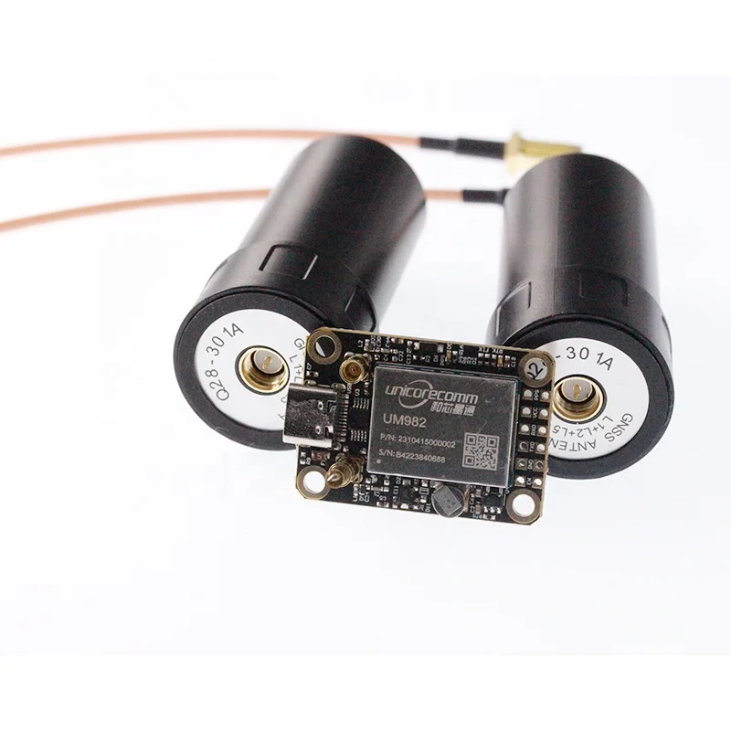 UM982 RTK GNSS Receive Kit , Multi-Frequency Full Constellation Receiver with 2 Full Band Helical Antennas and Extension Cables