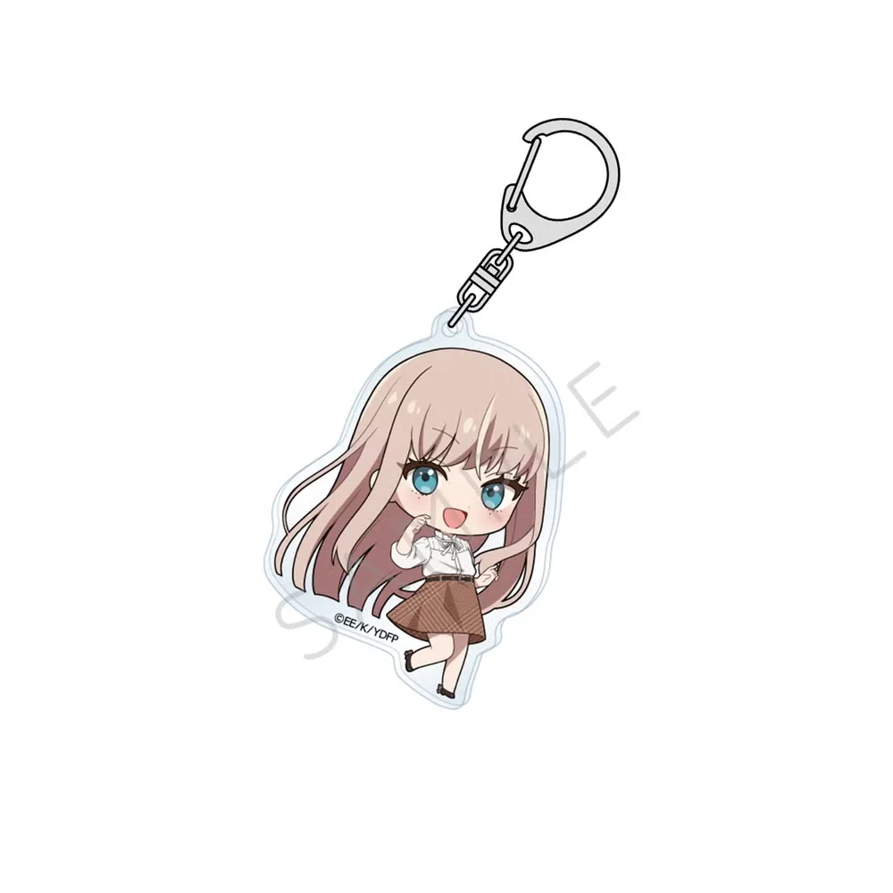 6cm Young Ladies Don't Play Fighting Games Archive Cute Acrylic Keychain Ornaments Decorations Cosplay Accessories Goods Gifts