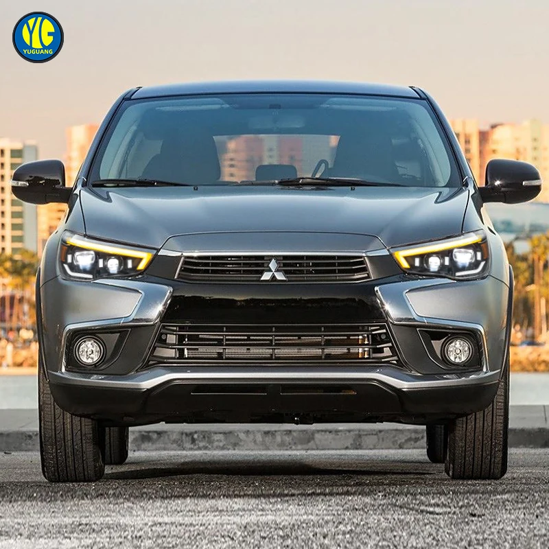 لميتسوبيشي ASX 2013 2019 أضواء السيارات أجزاء الملحقات LED المصابيح الأمامية ترقية رئيس مصباح رئيس ضوء الجبهة مصباح DRL