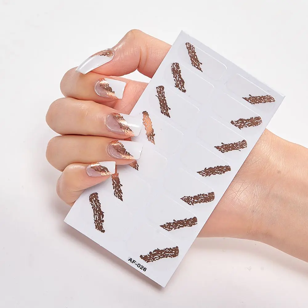 

DIY for Women Girls Press On Nail Self Adhesive Nail Polish Strips Nail Art Decal Nail Stickers Full Nail Wraps