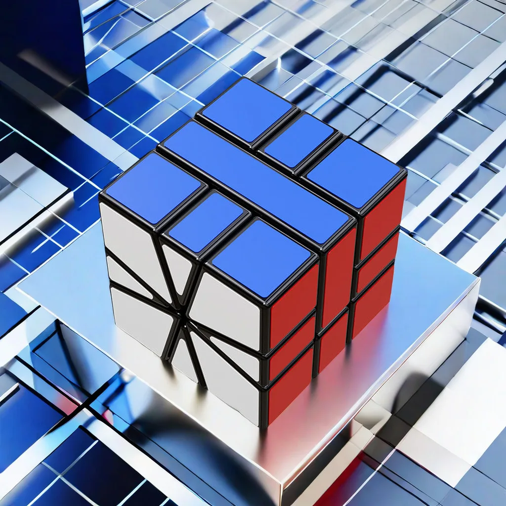 

SENGSO Speed Magic Cube Puzzle SQ-1 черные наклейки специальной формы регулируемые гладкие Magico Cubo Square для детей развивающие игрушки