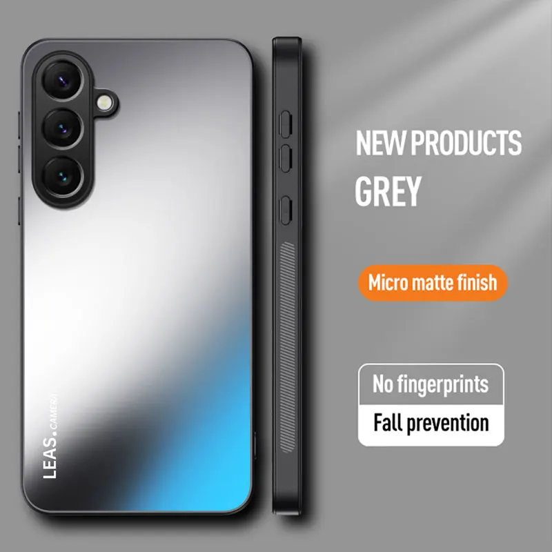 Frosted Matte Case voor Samsung S25 Rand S24 S23 S22 S21 S25 Plus FE Note 20 Ultra Dazzling Silicone Bescherming harde Telefoon Cover