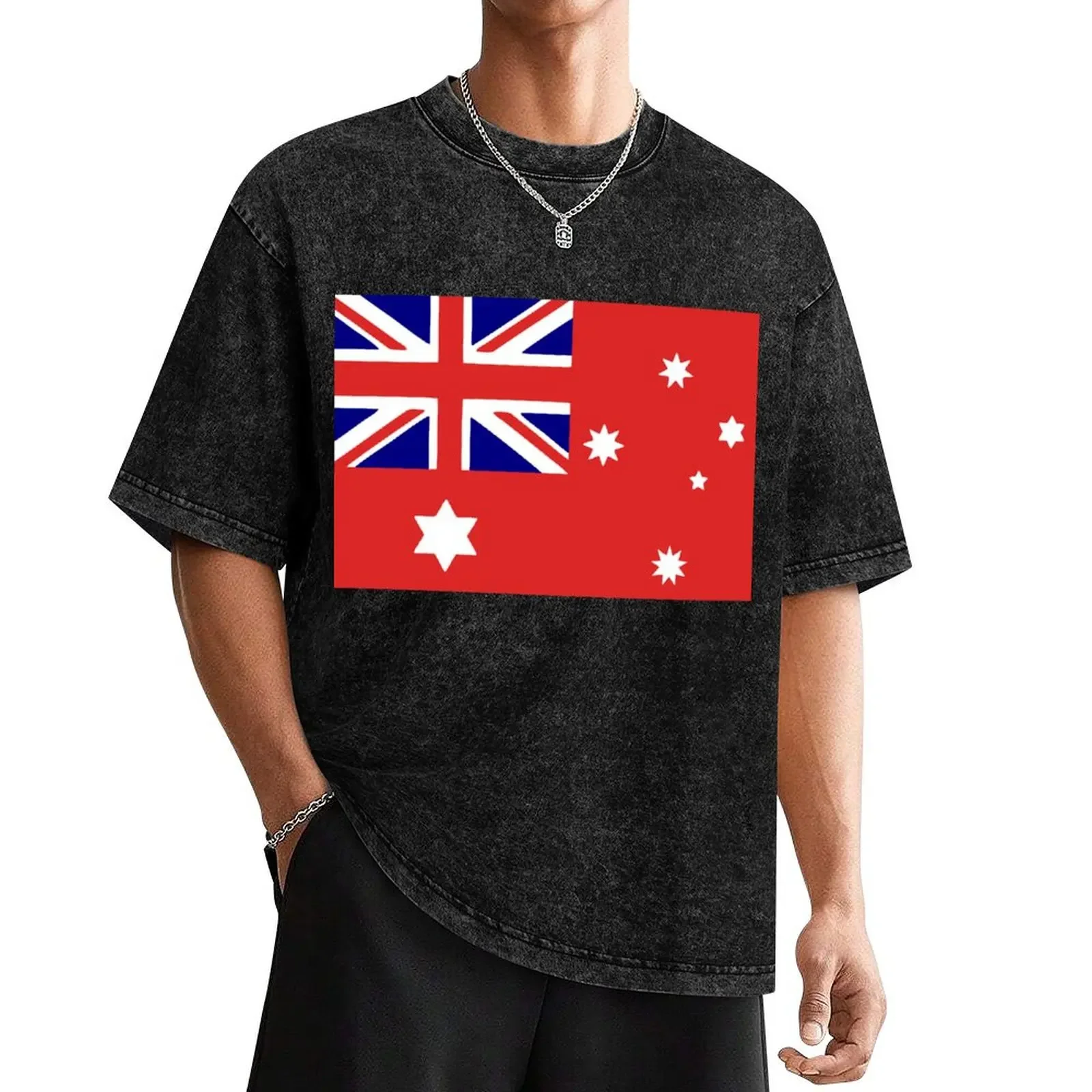 

1901 Australian peoples land flag 3-2 ratio federation T-Shirt shirts graphic summer top shirts graphic tee men