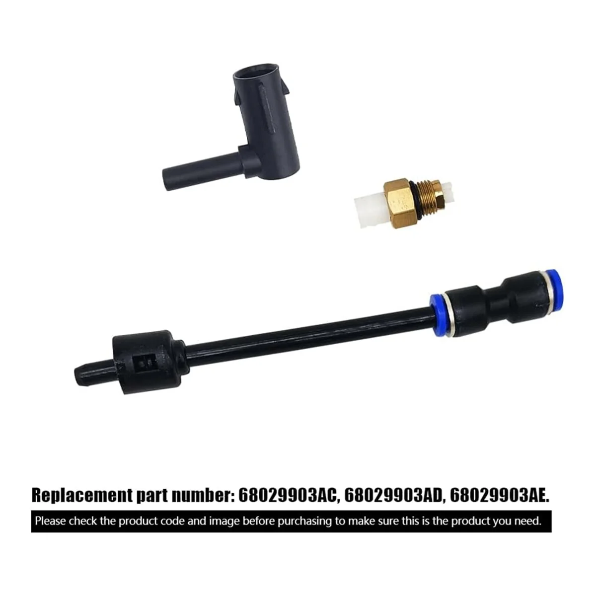 BISM1 2 قطعة مجموعات إصلاح دعامة الهواء المعلقة مع خراطيم لسيارة جيب جراند شيروكي 2011-2020 ، استبدال: 68084809 أأ