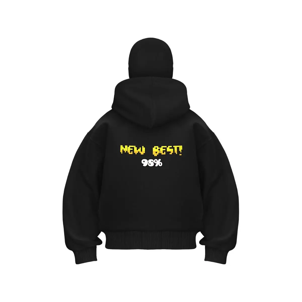 New Best! 98% colorful text humor art Balaclava Men Zip-Up Hoodie Winter Warm Outdoor Casual Sweatshirt