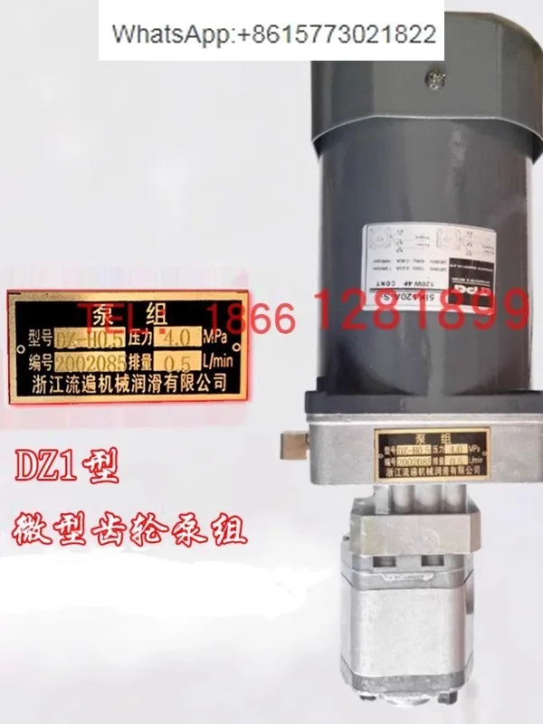 Zhejiang Flowing XHZ-G0.5Y Intermittent Electric Thin Oil Lubrication Pump Station DZ1-GH0.5 Micro Gear Pump Set