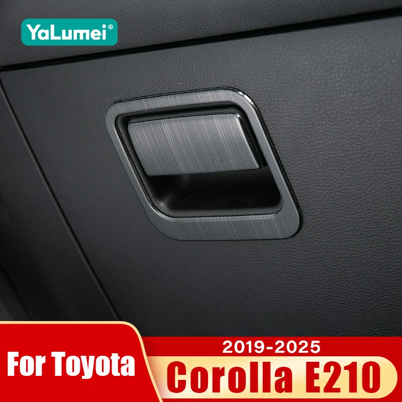 لتويوتا كورولا E210 2019 2020 2021 2022 2023 2024 2025 الهجين سيارة المشارك الطيار قفاز صندوق تخزين مقبض يغطي اكسسوارات الكسوة