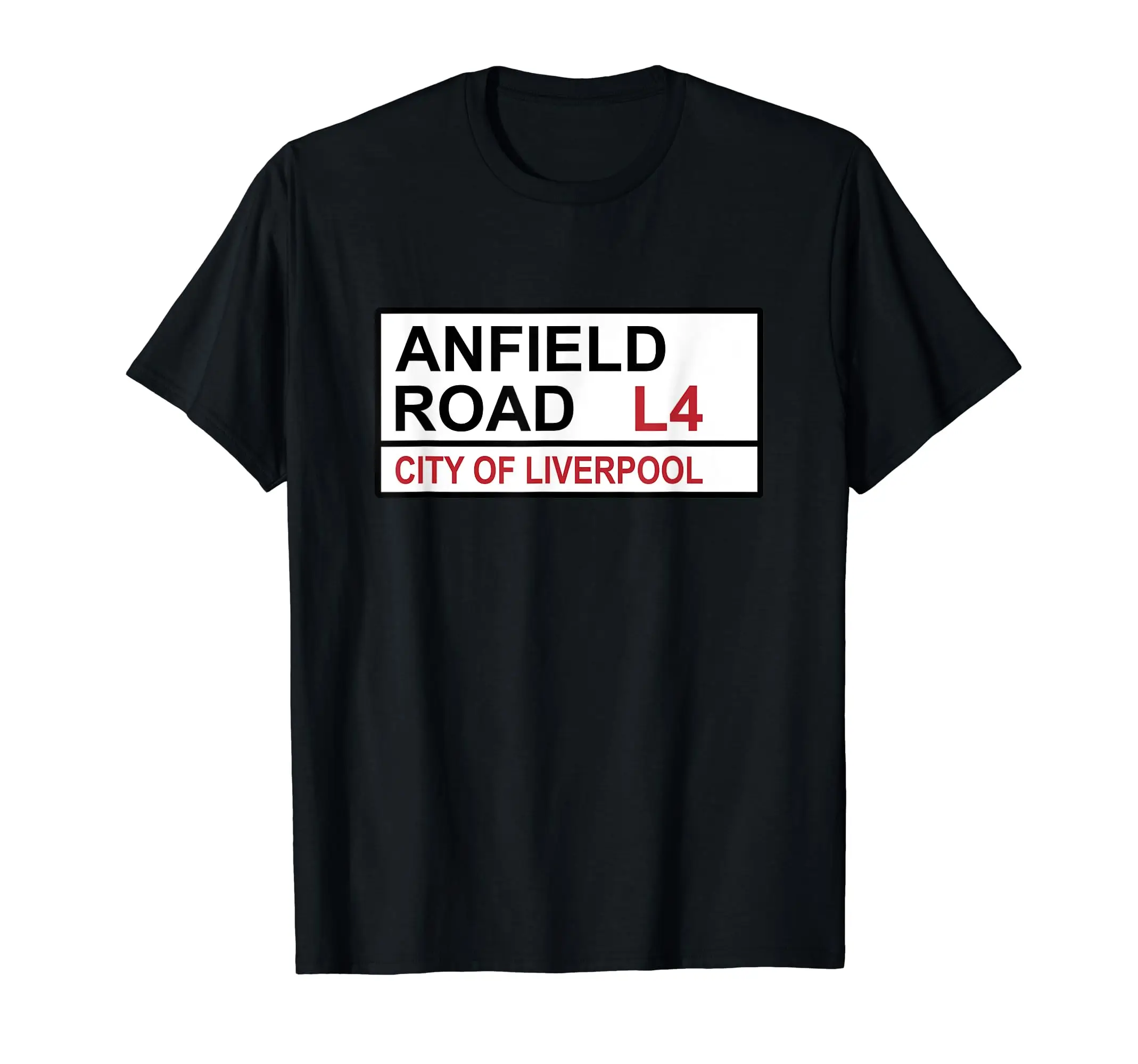 Liverpool Fußball mannschaft Anfield Road Street Sign T-Shirt