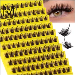 MJ Cluster Lashes D Curl Individual Lash Clusters False Eyelashes Extension Natural Look Reusable