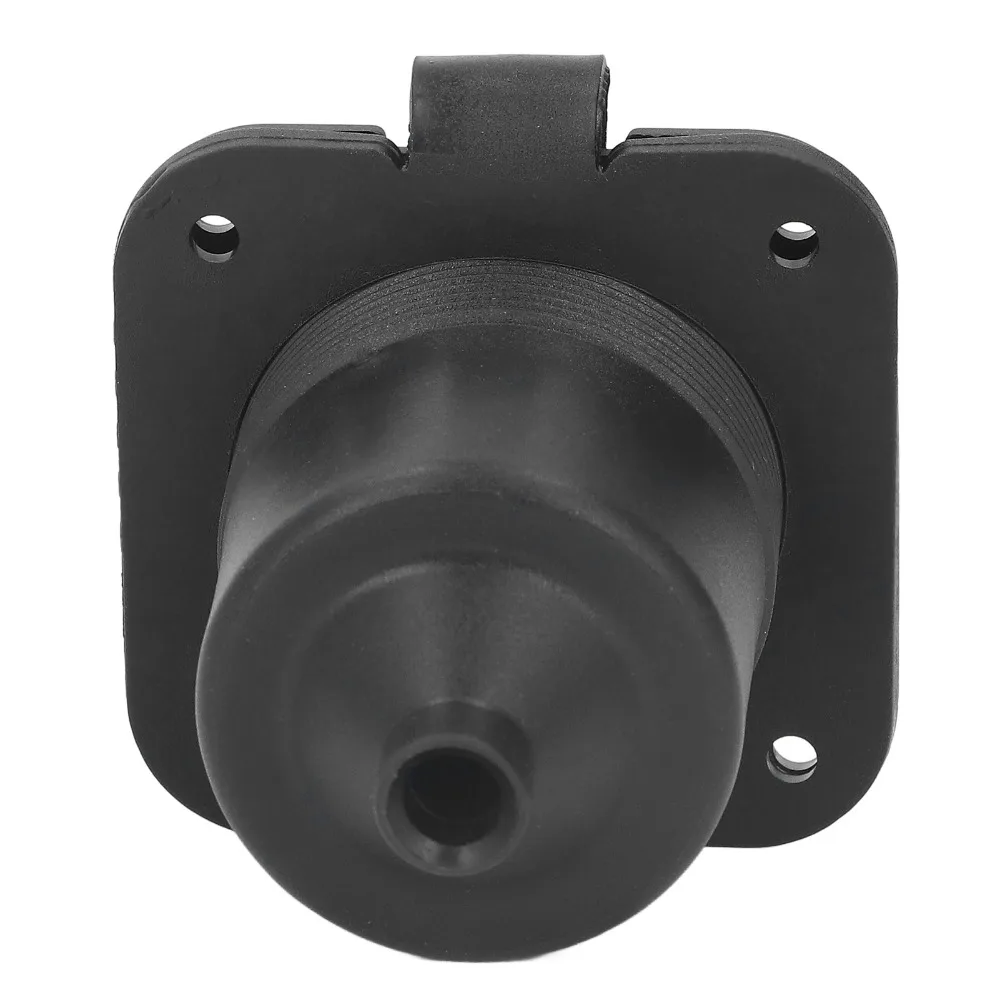 2 Pole 3 Wire Flange Power Inlet with Waterproof Cover 15A 125V Straight Blades Receptacle NEMA 5-15P Recessed Shore Power Plug