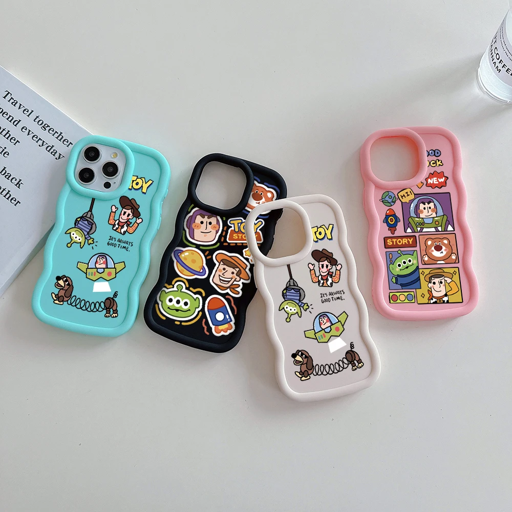 Toy Story Buzz Lightyear  Phone Case for Samsung S24 S23 S22 S21 FE Ultra J7 Pro Prime 5G Candy Color Soft Silicone TPU Cover image 2