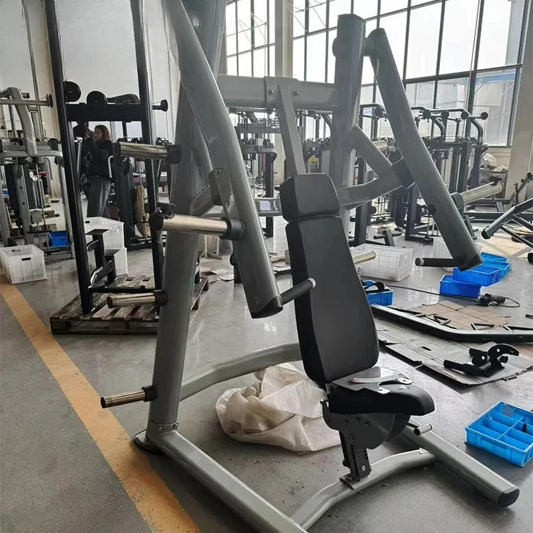 Máquina de Press de Pecho Inclinado con Carga de Placas para Entrenamiento de Fuerza y Culturismo