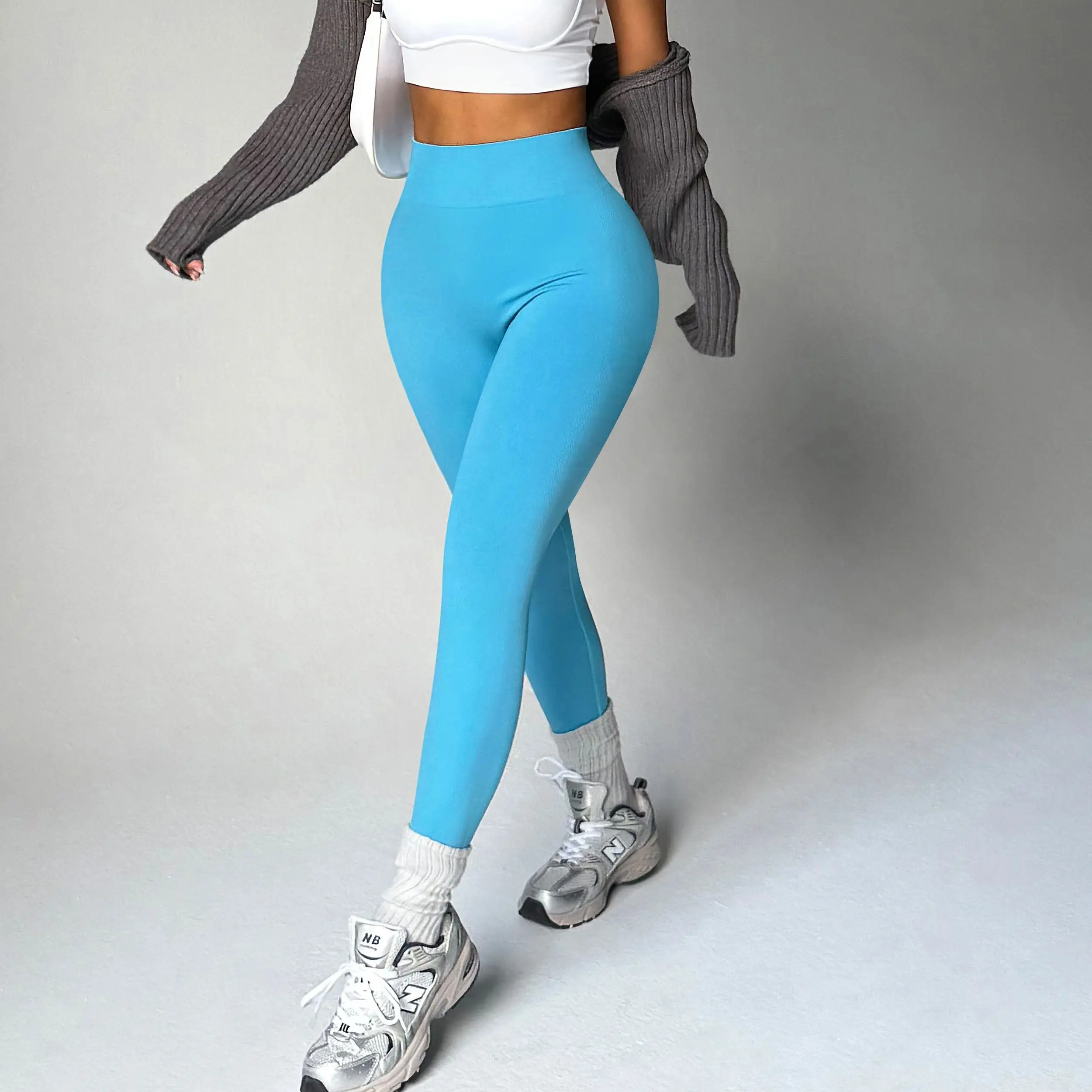 High Waisted Leggings for Women Tummy Control Shaping Breathable Workout Pants Slim Yoga Running Sports Tights Athletic Leggings
