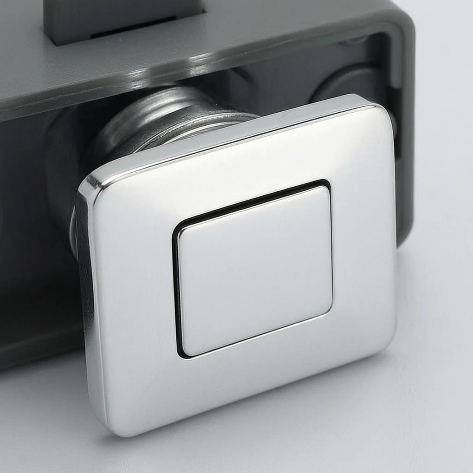 

Press-to-Open Drawer Lock Long-Lasting Push Button Cabinet Latch Push to Open Latch Corrosion Resistant Drawer Catch No Knobs