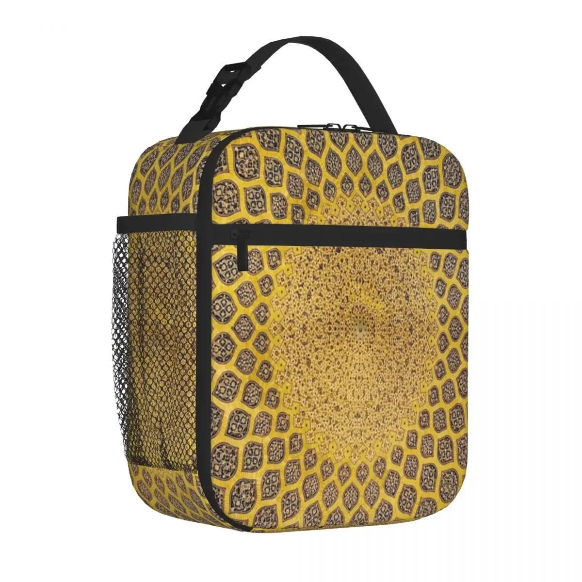 Hot Sale Persian Ceramic Design 59 Leisure Foldable Lunch Bag Day Excursion Compact Lunch Bag
