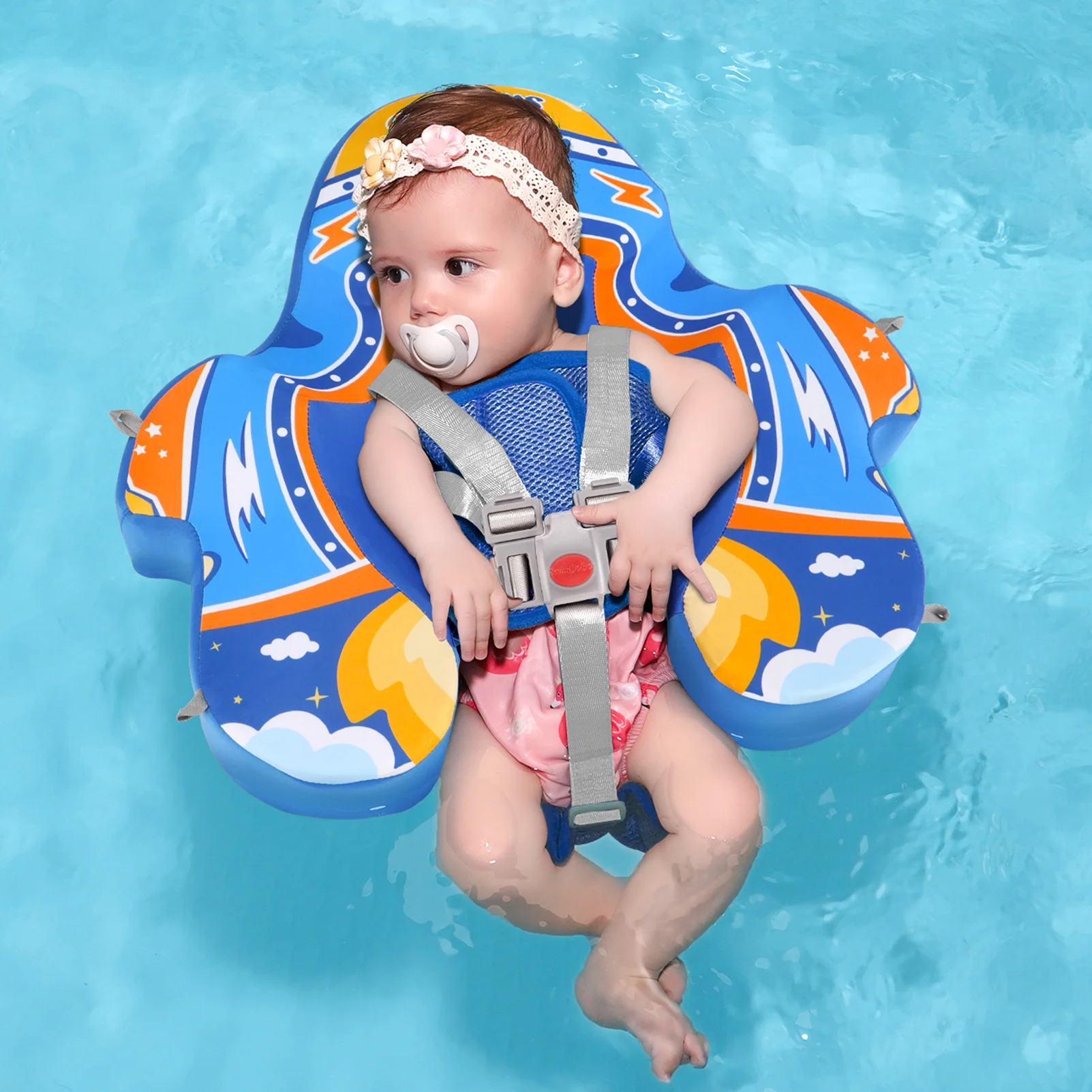 Swimbobo-asiento de natación no inflable para bebé, anillo de flotador de natación para niños, piscina segura de Pvc, nuevo estilo