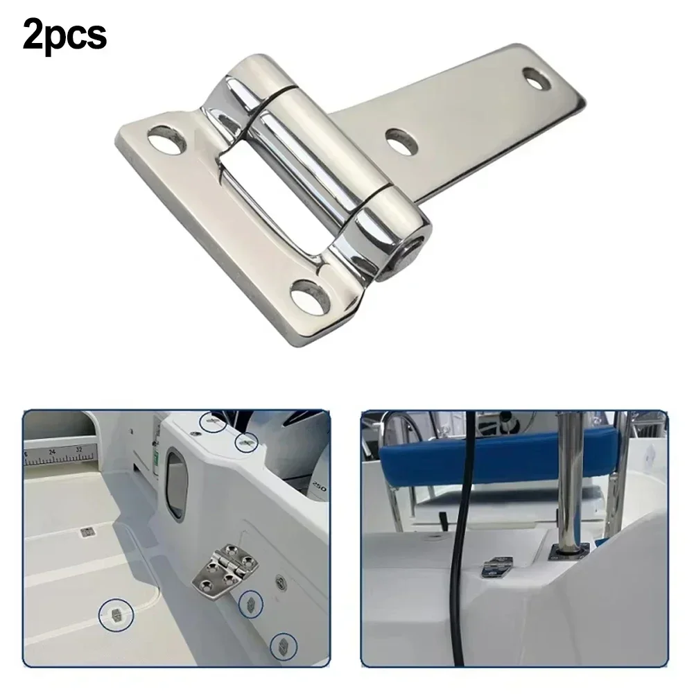 

2Pcs 135mm T Hinge 304 Stainless Steel Marine Boat Yachts Hardware Door Hinges Back Flap T Hinges For Container Vans Caravans
