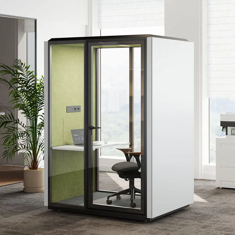 Acoustic Recording Booth Soundproof Silent Pod for Podcast Vocal Recording Studio