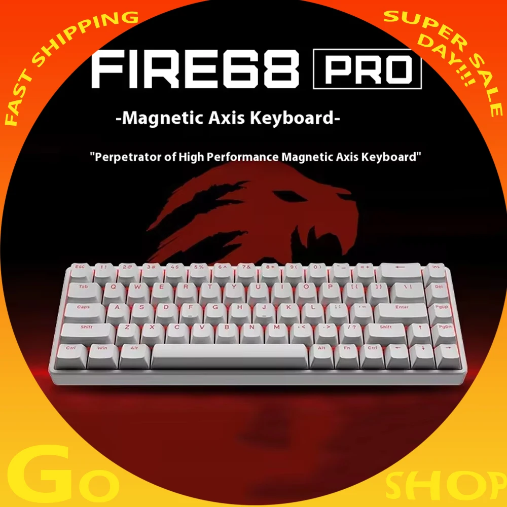 pro teclado interruptor magnetico teclado gaming rapid trigger 8k liga de aluminio rt 004 milimetros gamer valorant madcatz fire68 01