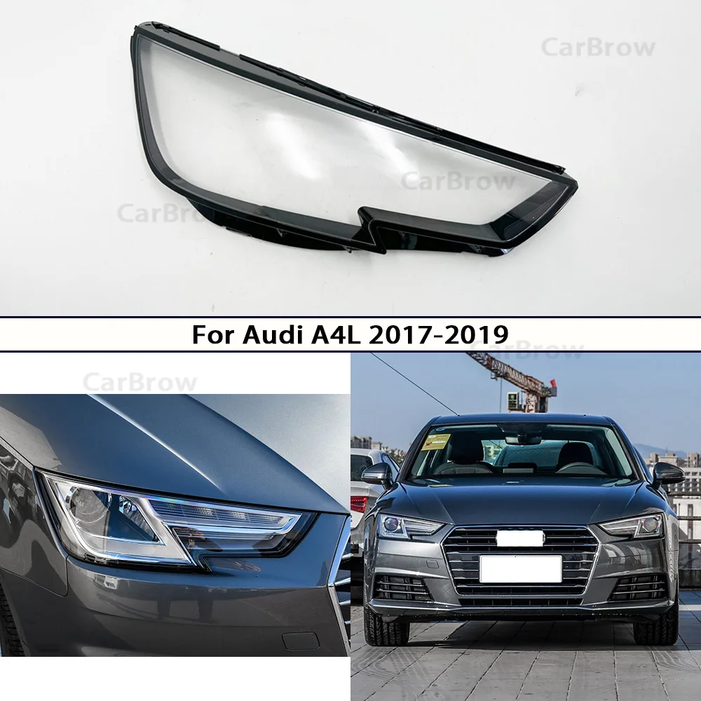 

Clear Headlamp Outside Shell Plexiglass Auto Replacement Parts For Audi A4L 2017-2019 Headlight Lens Cover Transparent Lampshade