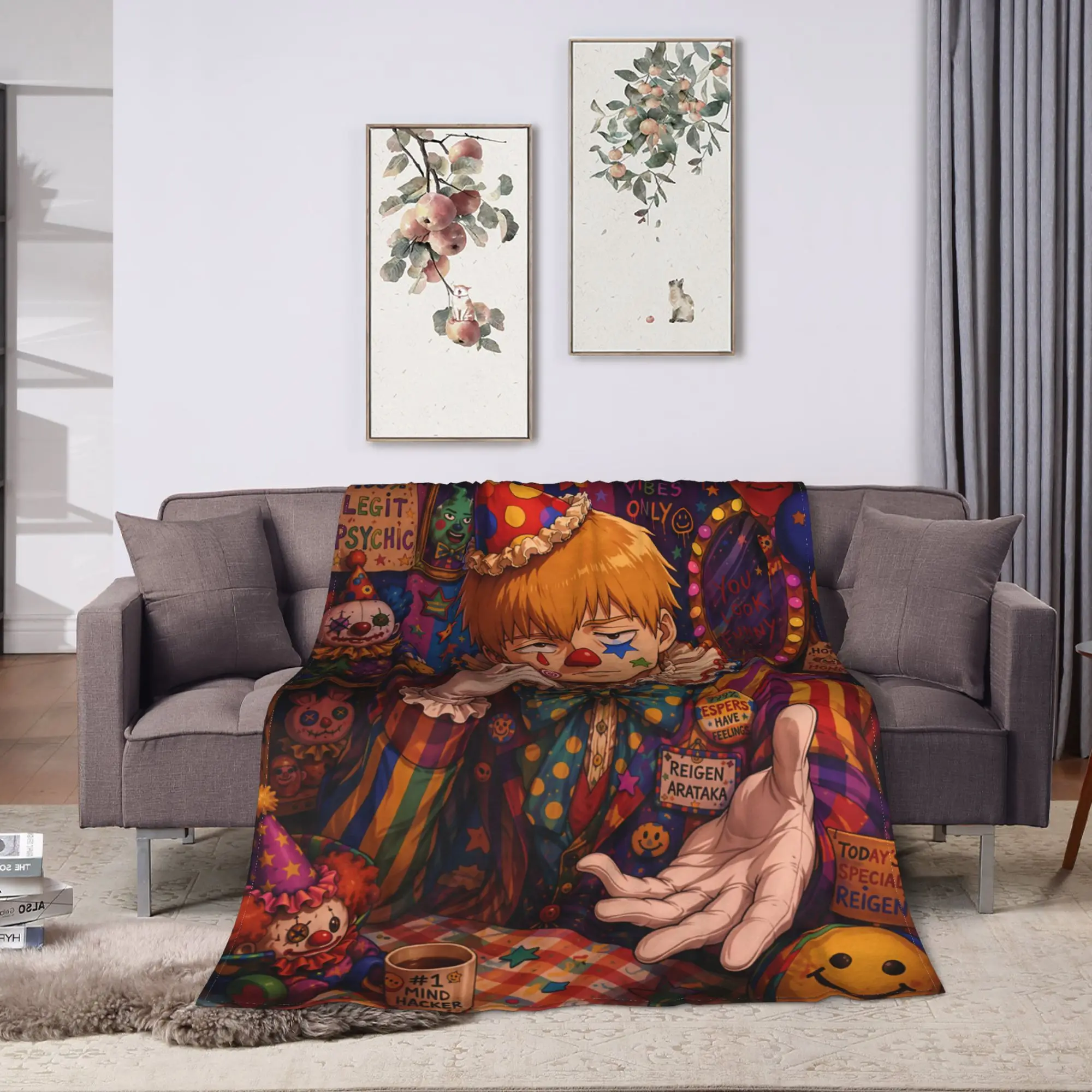 Warm Blanket Travel Office Killer Klowns From Outer Space Wax Bedding Throws  Flannel Bedspread For Outdoor Sofa Bed Cover
