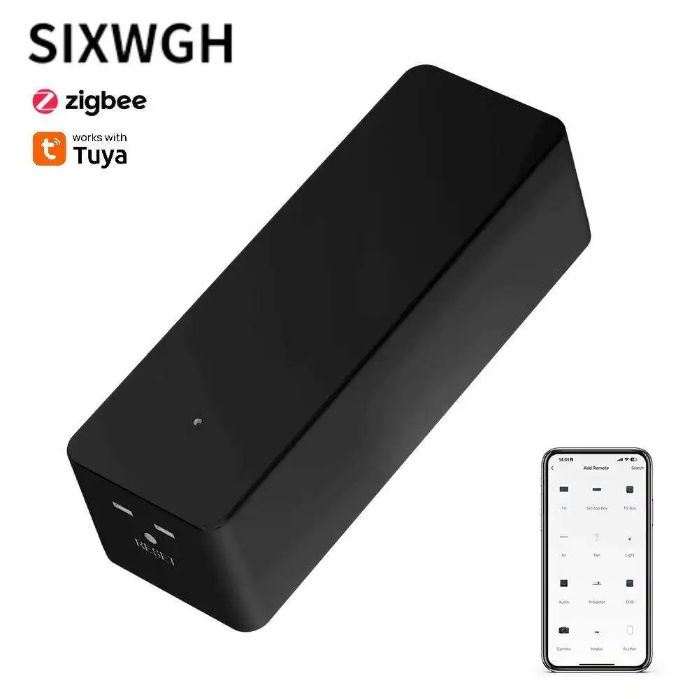 

SIXWGH Newest TuyaZigbee Smart IR Remote Control Universal AC/TV Blaster Alexa Google Home Compatibility Bar Garage Car Battery