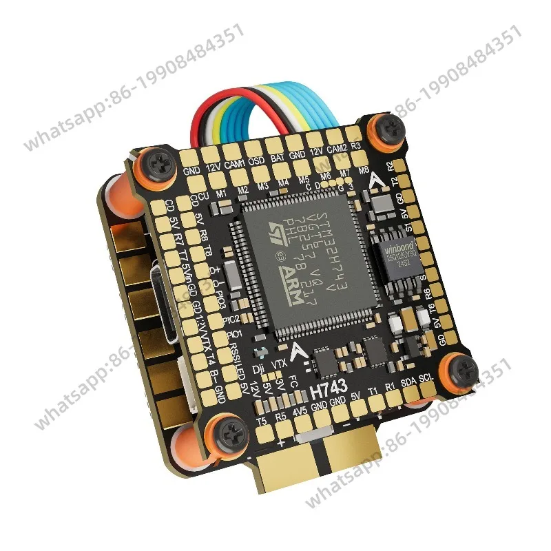 

H743 55A 60A 70A 8-канальный ESC для радиоуправляемых моделей самолетов, FPV-дронов, модуль управления и привода двигателя
