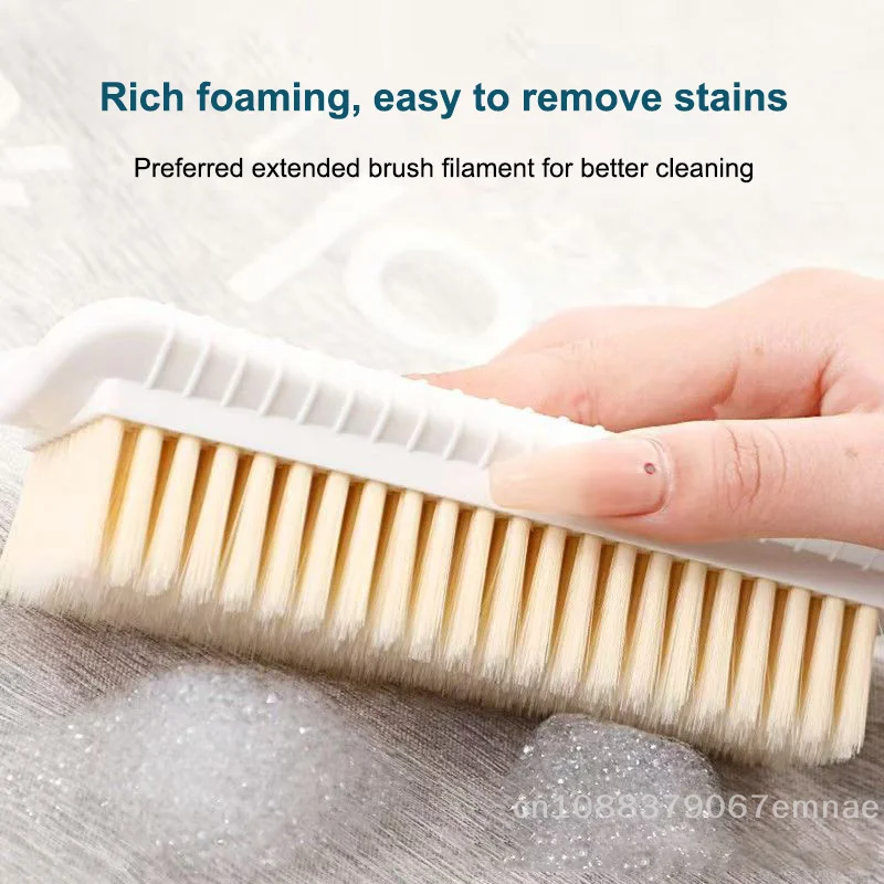 

Durable Hard Bristle Laundry Brush Long-Lasting Cleaning Brush with Anti-Slip Grip for Home Use Clothes Cleaning