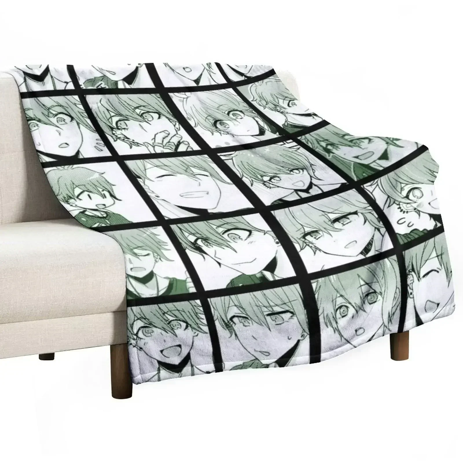 Rantaro Manga Collection (Colored) Throw Blanket Cute Plaid Warm Beautifuls Nap Flannel Blankets