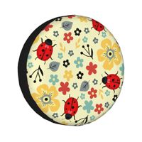Bugs Pattern  14''-17''Car  Wheel Tire Cover Spare Covers Case Bag Soft Protector Pouch Waterproof Car Tyre Protector