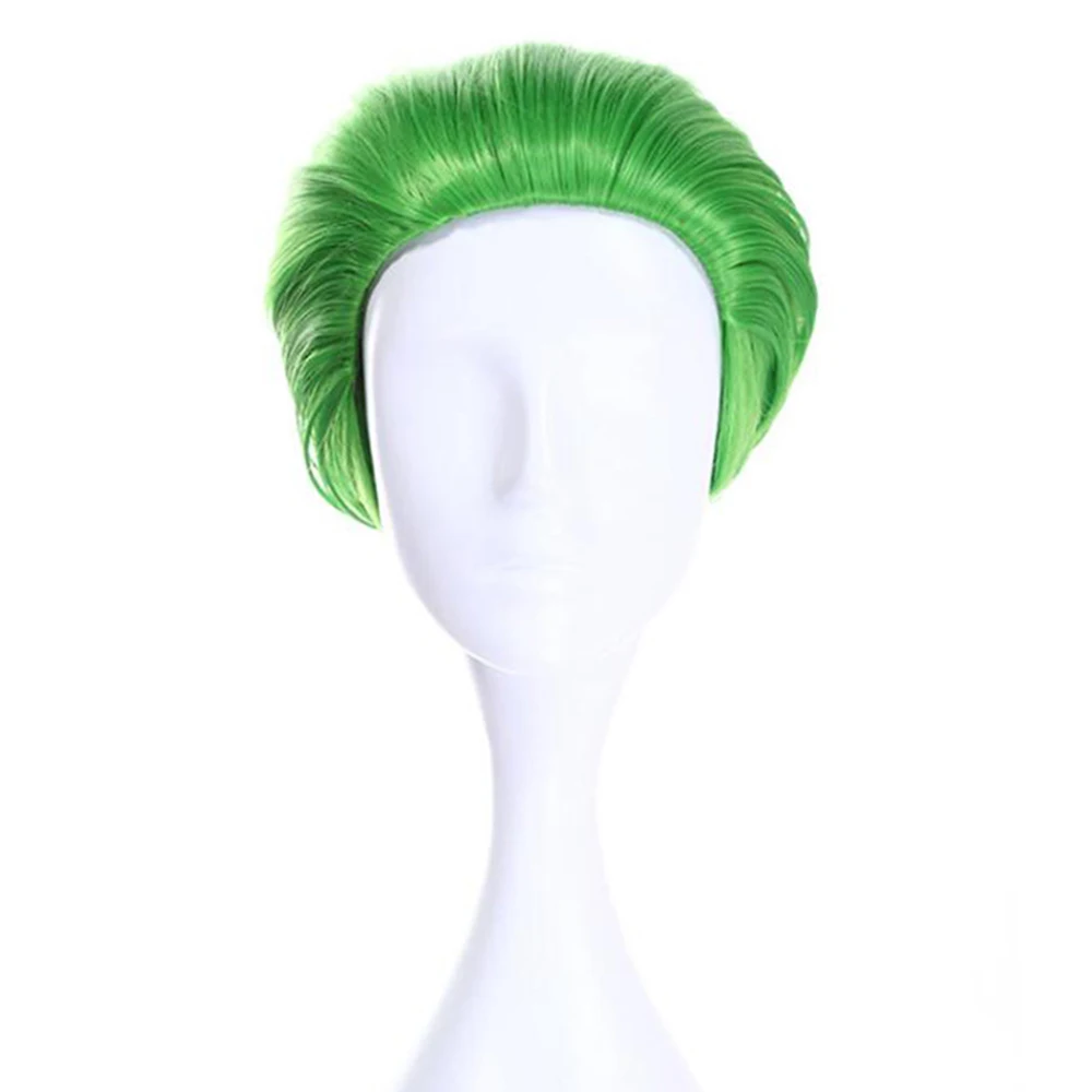 Synthetic Hair Green Joker Cartoon Characters Cosplay Wig Party Costume Wigs for Halloween & Christmas