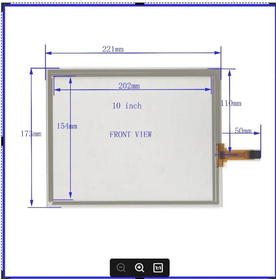 

ZhiYuSun 221mm*173mm FOR table for commercial use 10 inch Touch Screen 4 wire resistive Touch Panel