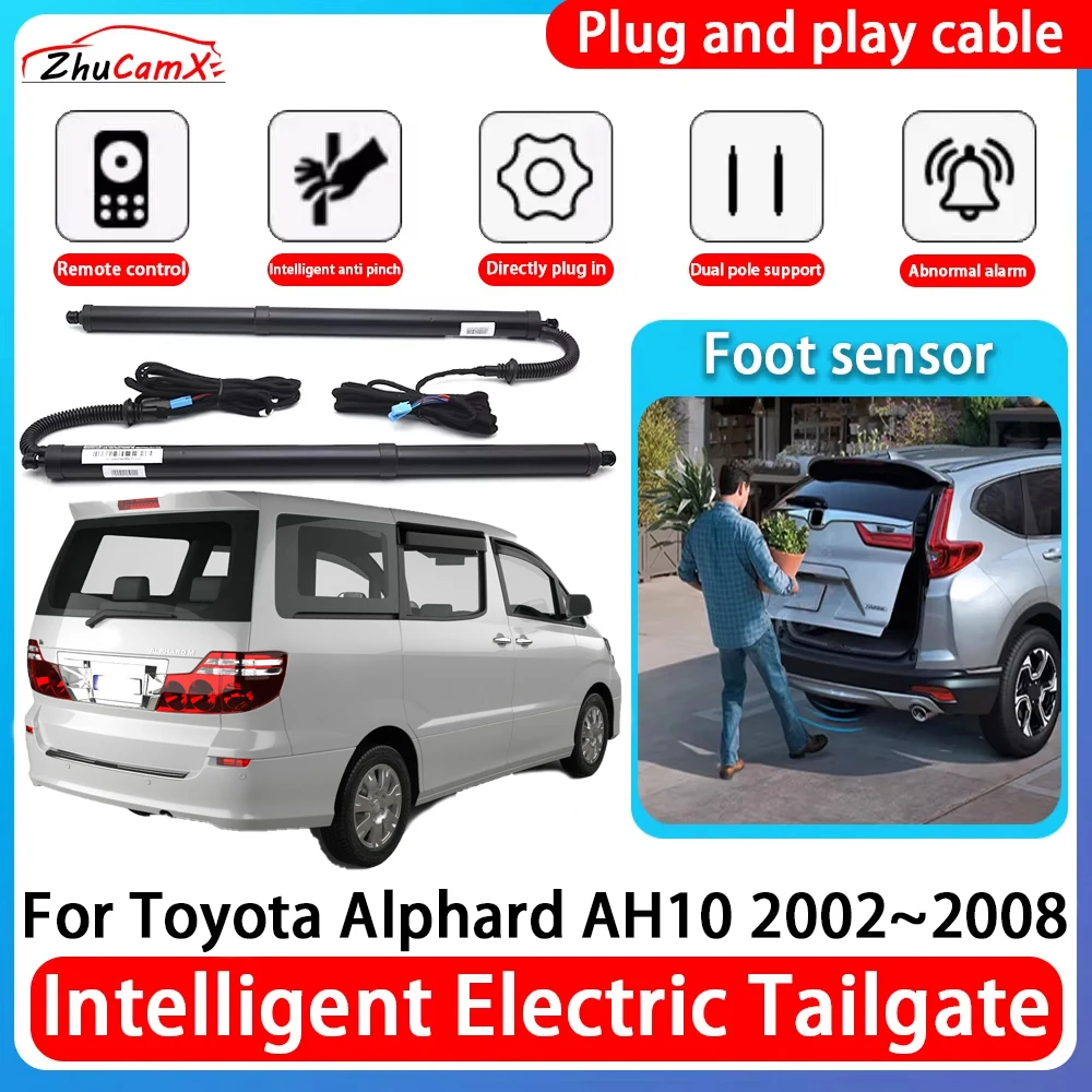 ZhuCamX Car Power Trunk Electric Suction Tailgate Intelligent Tail Gate Lift Strut For Toyota Alphard AH10 2002~2008