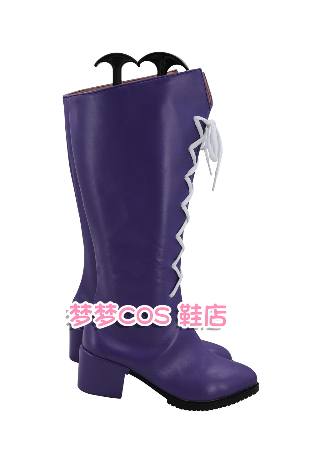 Sailor Saturn Tomoe Hotaru Cosplay Shoes Boots Purple PU Leather Shoes Halloween Carnival Shoes Custom Made